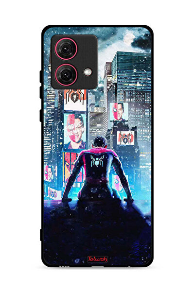 Tolwak غطاء حماية لهاتف موتورولا موتو جي 84 5 جي بطبعة سبايدر مان