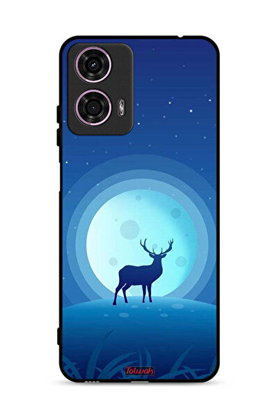 Tolwak غطاء حماية لهاتف موتورولا موتو جي 24 4G بتصميم غزال