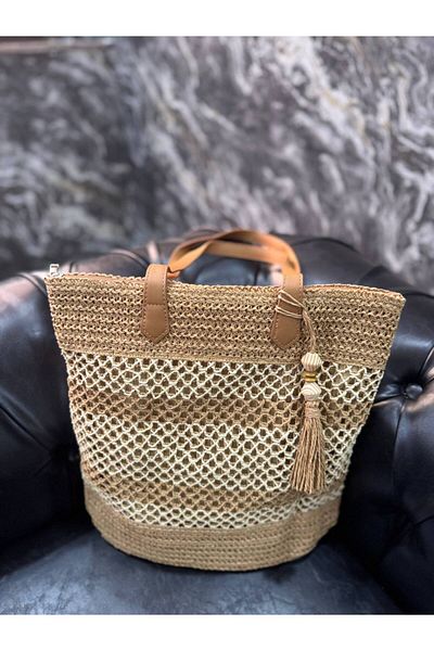 Fiori Geantă de mână pentru femei Straw