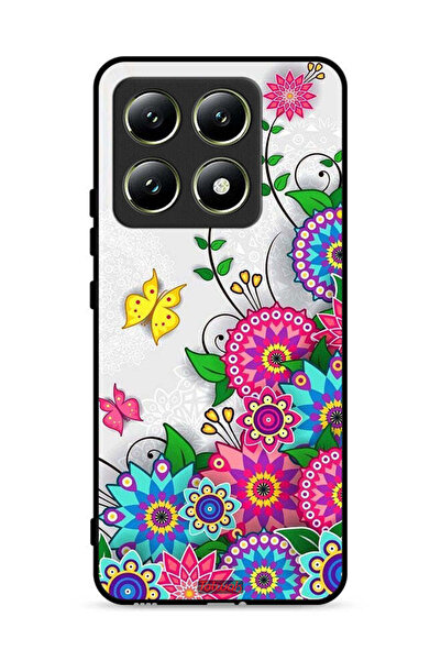 Tolwak غطاء حماية لهاتف شاومي 14T 5G بنقشة زهور ماندالا