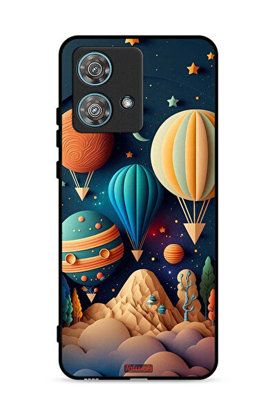 Tolwak غطاء حماية لهاتف موتورولا إيدج 40 نيو 5G، تصميم بيراشوت آرت