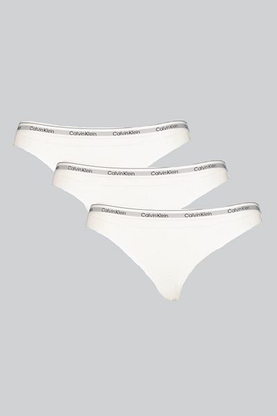 Calvin Klein Set chiloți cu logo - 3 perechi, alb, gri, M