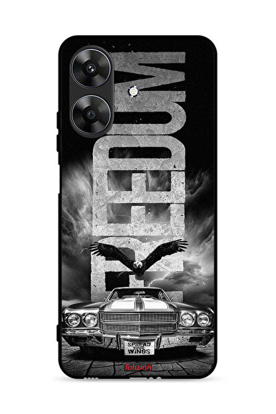 Tolwak غطاء حماية لهاتف Realme Note 60 4G بتصميم Freedom Art