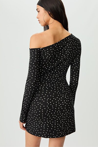 Stradivarius Puantiyeli kısa elbise