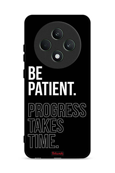 Tolwak غطاء حماية لهاتف Oppo Reno12 F 5G كن صبورًا فالتقدم يستغرق وقتًا