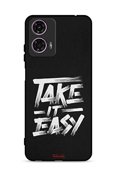 Tolwak غطاء حماية لهاتف موتورولا موتو جي 24 4G - Take It Easy