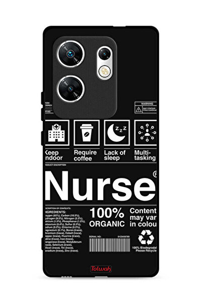 Tolwak غطاء حماية لهاتف Infinix Zero 30 4G بملصق ممرضة