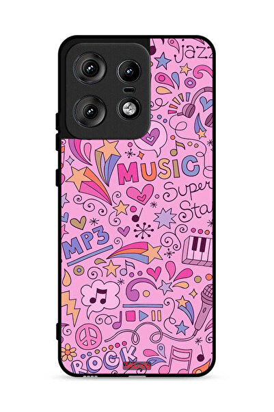 Tolwak غطاء حماية لهاتف موتورولا إيدج 50 برو 5G مع علامات موسيقية