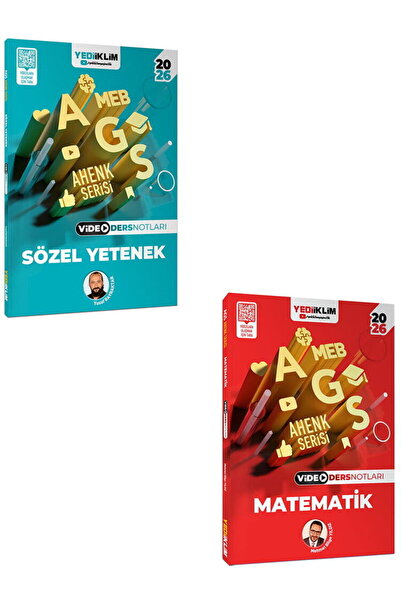 Yediiklim Yayınları 2026 MEB AGS Ahenk Serisi Sayısal Sözel Yetenek Video Der...