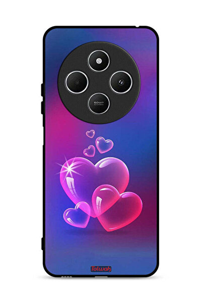 Tolwak غطاء حماية لهاتف شاومي ريدمي 14 سي 4G بنقشة قلوب الماء