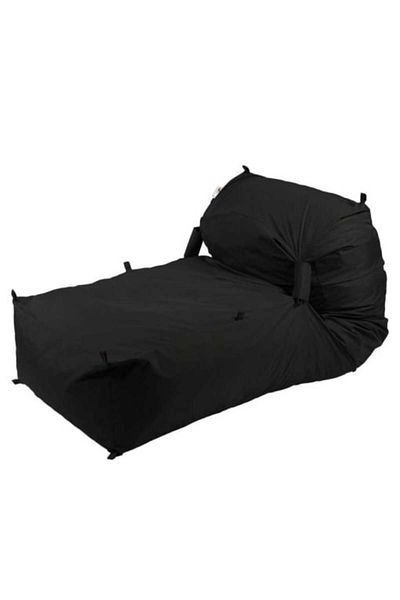Pufrelax Fotoliu Yoga XL, Material impermeabil - Negru