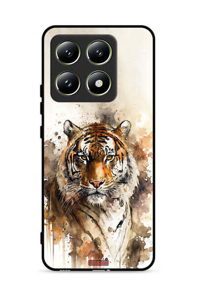 Tolwak غطاء حماية لهاتف Xiaomi 14T 5G بنقشة فن تجريدي من جلد الفهد