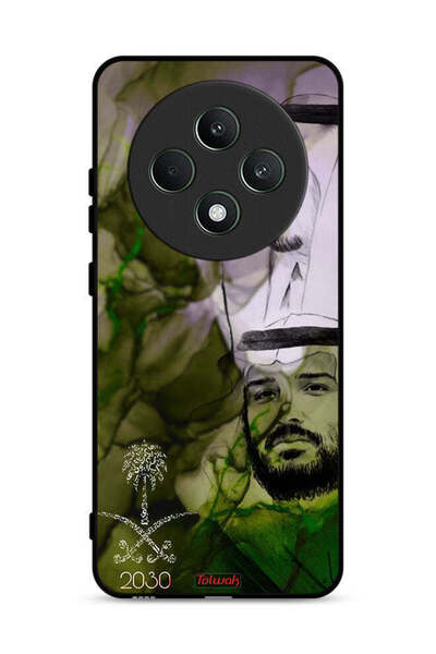 Tolwak غطاء حماية Oppo Reno12 F 5G ملصق فني للملك سلمان وولي العهد محمد
