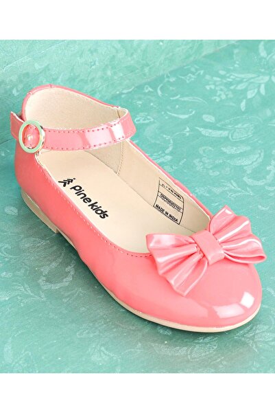 Pine kids Pine Kids Party Wear Belly Shoes Bow Applique - Dark Pink