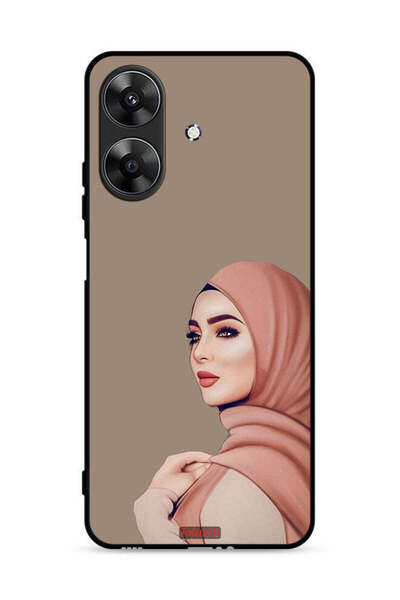 Tolwak غطاء حماية لهاتف Realme Note 60 4G بطبعة فتاة محجبة جميلة