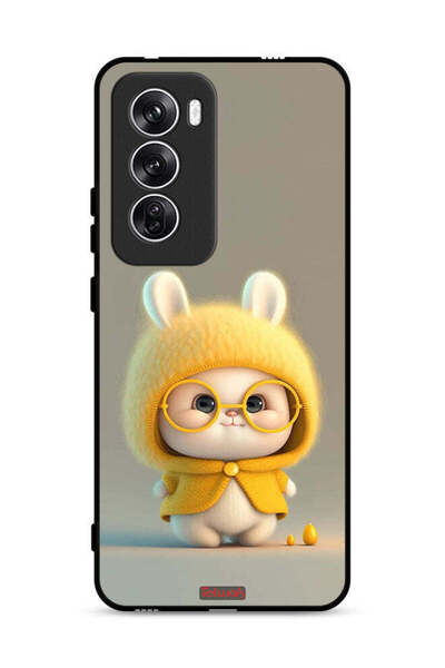 Tolwak غطاء حماية لهاتف Oppo Reno12 5G بتصميم أرنب صغير