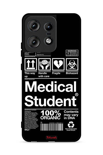 Tolwak غطاء حماية لهاتف موتورولا إيدج 50 برو 5G، ملصق طالب الطب