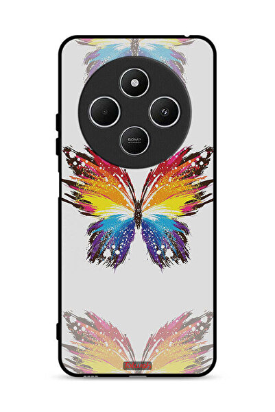 Tolwak غطاء حماية لهاتف شاومي ريدمي 14R 5G بخلفية بسيطة وفن رقمي وبساطة الفراشة