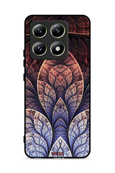 Tolwak غطاء حماية لهاتف Xiaomi 14T 5G بتصميم زهور فركتال تجريدي