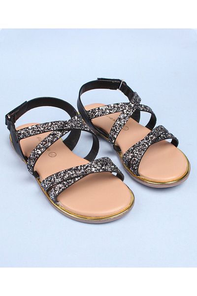 Pine kids صندل لامع من Pine Kids Party Wear - أسود