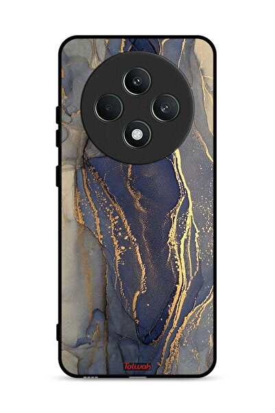 Tolwak غطاء حماية لهاتف Oppo Reno12 F 5G بنقشة رخامية لامعة