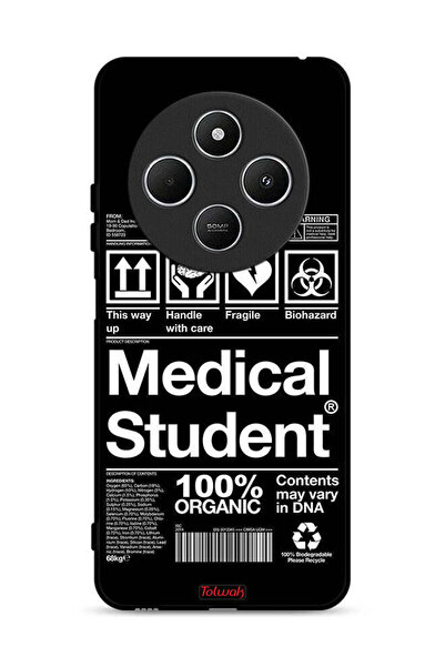 Tolwak غطاء حماية لهاتف شاومي ريدمي 14R 5G، ملصق طالب الطب