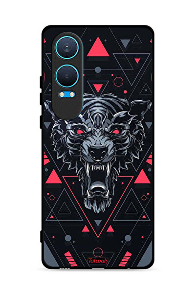 Tolwak غطاء حماية لهاتف OnePlus Nord CE4 Lite 5G بطبعة الذئب المتمرّد