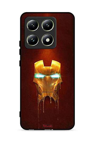Tolwak غطاء حماية لهاتف شاومي 14T 5G بطبعة الرجل الحديدي من مارفل كوميكس