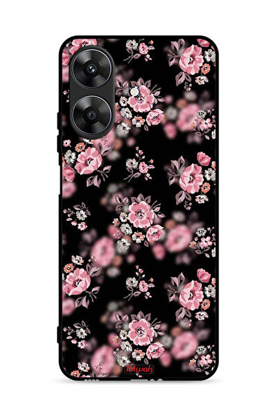 Tolwak غطاء حماية لهاتف Realme Note 60 4G بنقشة زهور بورتريه