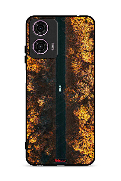 Tolwak غطاء حماية لهاتف موتورولا موتو جي 24 4G بطبعة أشجار الخريف