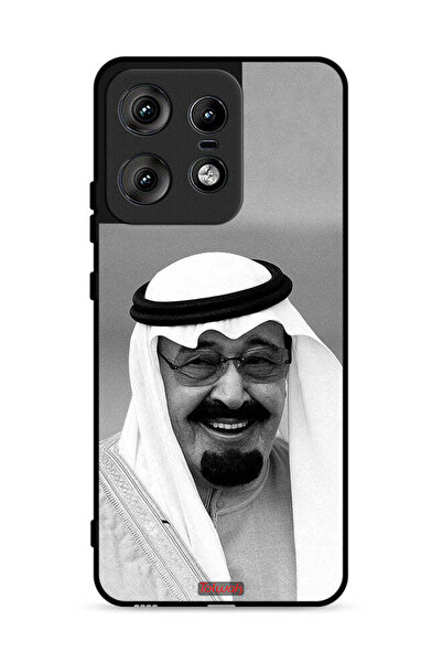 Tolwak غطاء حماية لهاتف موتورولا إيدج 50 برو 5G صورة الملك عبد الله مبتسمًا