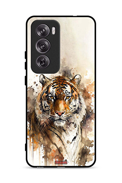 Tolwak غطاء حماية Oppo Reno12 Pro 5G بنقشة الفهد التجريدي