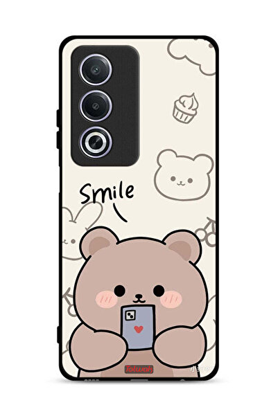 Tolwak غطاء حماية Oppo A3 Pro 5G برسومات الدب المبتسم