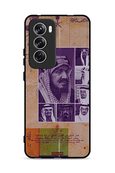 Tolwak غطاء حماية لهاتف Oppo Reno12 5G، صور قديمة لملوك السعودية