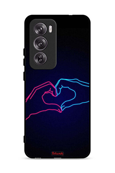 Tolwak غطاء حماية لهاتف Oppo Reno12 Pro 5G بتصميم يد تلامس القلب