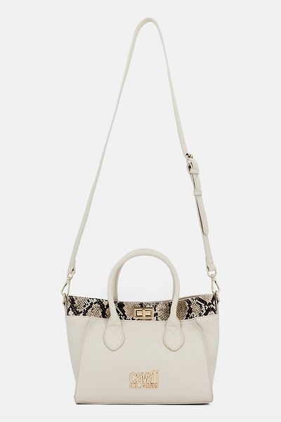 Cavalli Class Women Daria Brand Logo Satchel Bag, Multicolor