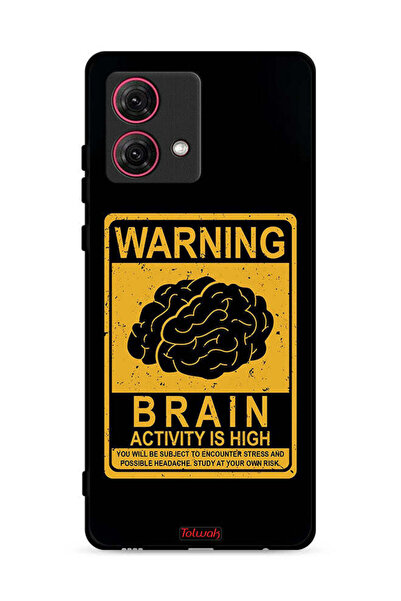 Tolwak غطاء حماية لهاتف Motorola Moto G84 5G تحذير من ارتفاع نشاط الدماغ