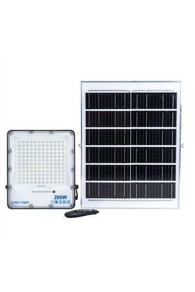Z-Tools Proiector LED cu energie solară, 200W, panou separat, cu telecomandă IP66 / ZTS8564