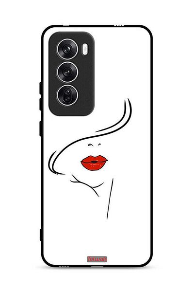 Tolwak غطاء حماية Oppo Reno12 5G برسومات وجه فتاة