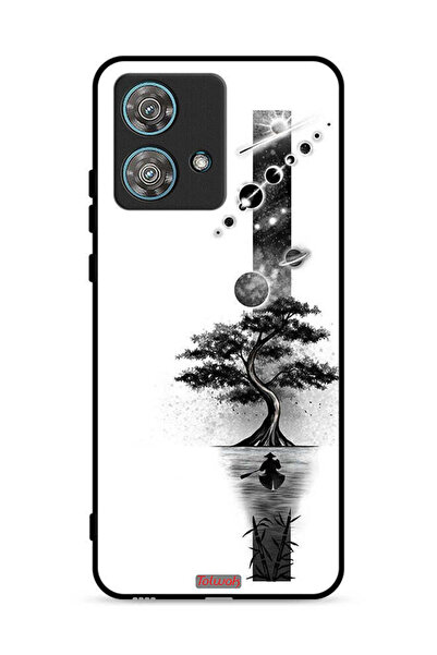 Tolwak Motorola Edge 40 Neo 5G Protective Case Cover Earth Space Art