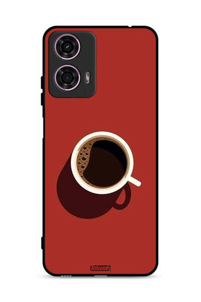 Tolwak غطاء حماية لهاتف موتورولا موتو جي 24 4G بفن فنجان القهوة