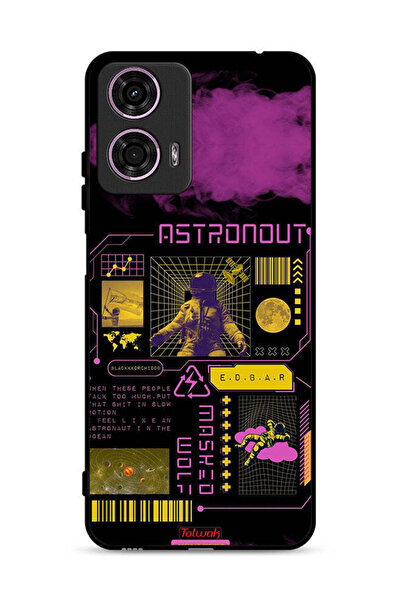 Tolwak غطاء حماية لهاتف موتورولا موتو جي 24 4G، ملصق رائد فضاء