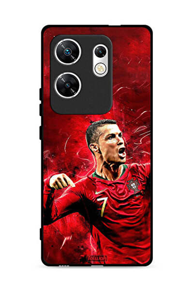 Tolwak غطاء حماية لهاتف Infinix Zero 30 4G بطبعة كريستيانو رونالدو