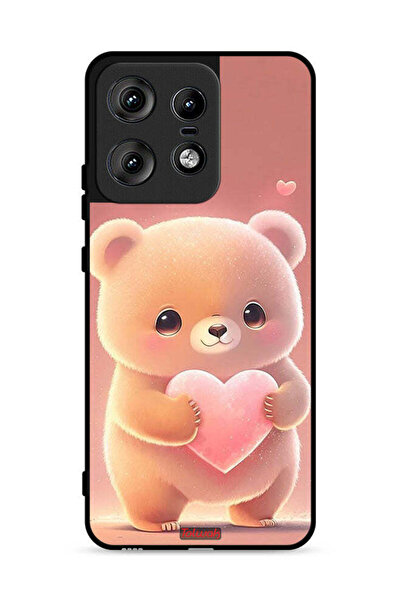 Tolwak غطاء حماية لهاتف موتورولا إيدج 50 برو 5G، باندا صغير لطيف يحمل قلبًا