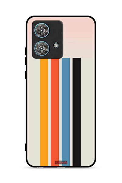 Tolwak غطاء حماية لهاتف موتورولا إيدج 40 نيو 5G بنمط خطوط مستقيمة