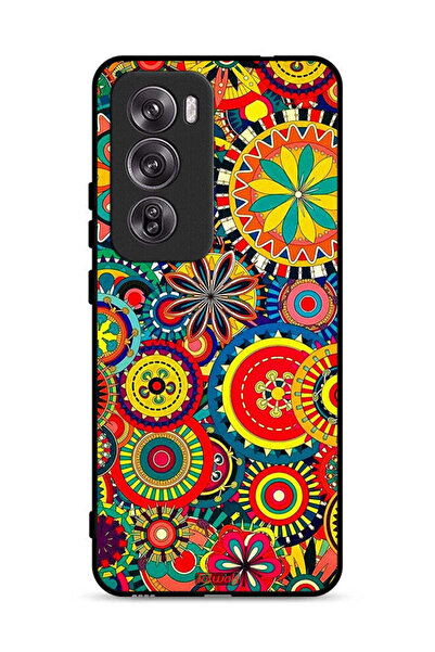 Tolwak غطاء حماية لهاتف Oppo Reno12 Pro 5G بنمط ماندالا ملون