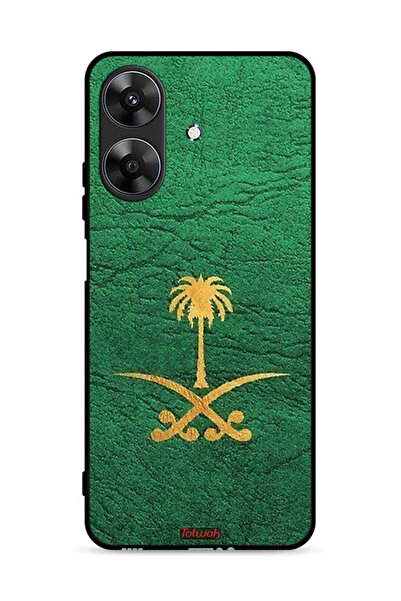 Tolwak غطاء حماية لجهاز Realme Note 60 4G، علامة المملكة العربية السعودية، جلد