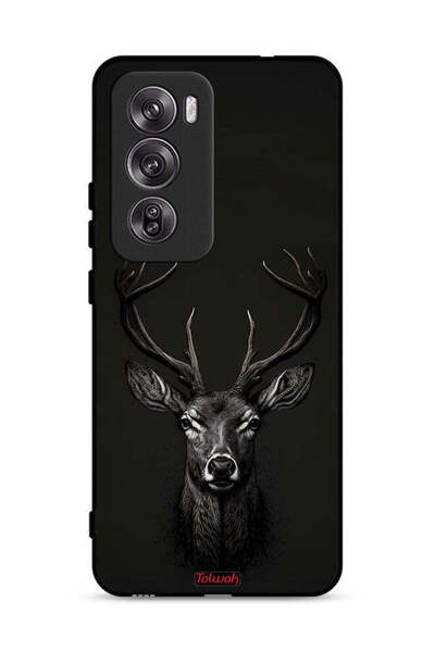 Tolwak غطاء حماية Oppo Reno12 Pro 5G بتصميم غزال رقمي