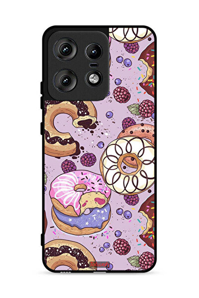 Tolwak غطاء حماية لهاتف موتورولا إيدج 50 برو 5G برسومات دوناتس آرت