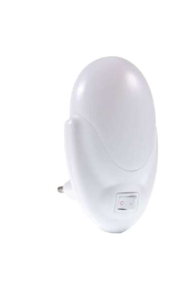OEM Lampă de noapte portabilă cu întrerupător pornit/oprit, 6x10x2 cm, plastic alb